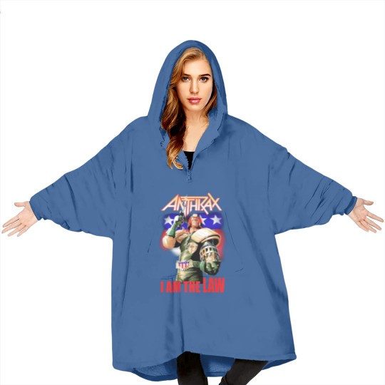 Discover Anthrax Blanket Hoodies Judge Dredd I AM THE LAW Blanket Hoodies NEW Heavy Metal Band