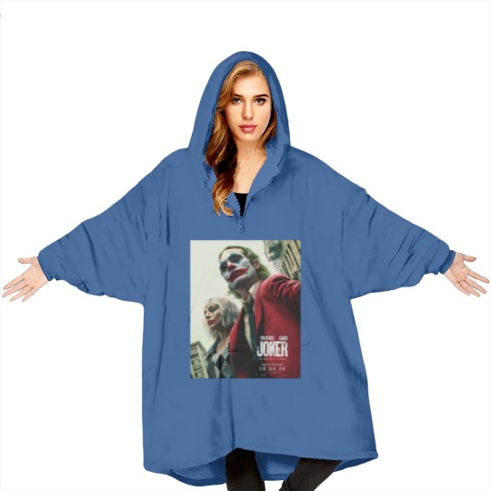Discover Joker 2 Movie Unisex Blanket Hoodies , Joaquin Phoenix And Ld ga Blanket Hoodies