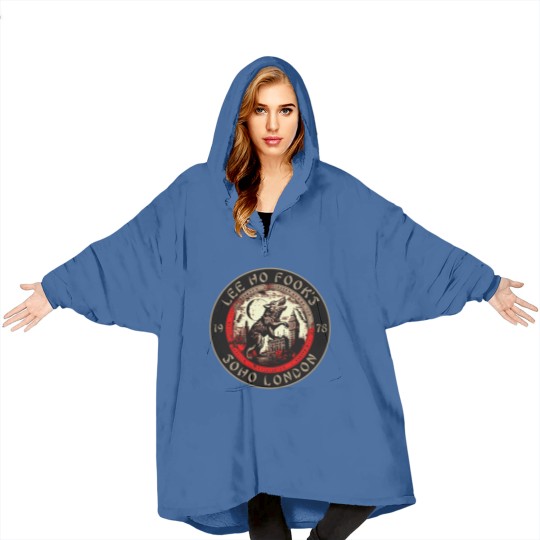 Discover Lee Ho Fooks - Soho London - 1978 - Warren Zevon - Werewolves of London - Block Print Blanket Hoodies