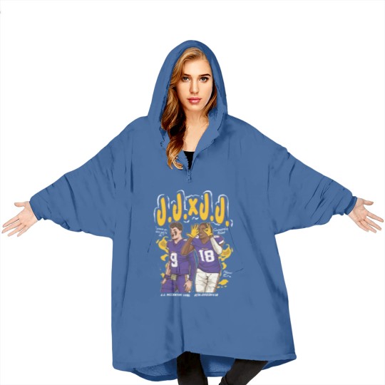 Discover Heavyweight Justin Jefferson x J.J. McCarthy "Championship Mindset" Crewneck Blanket Hoodies