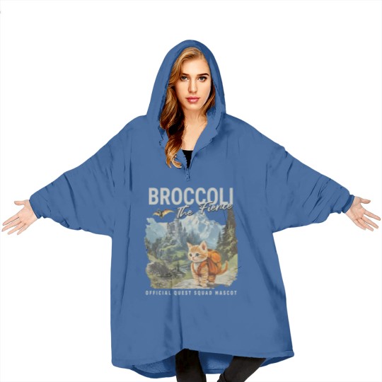 Discover Broccoli the Fierce Blanket Hoodies, Sworn Protector of the Quest Squad Blanket Hoodies, Fourth Wing Inspired
