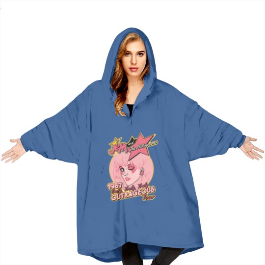 Discover Jem & The Holograms Blanket Hoodies, Jem Outrageous Tour Blanket Hoodies