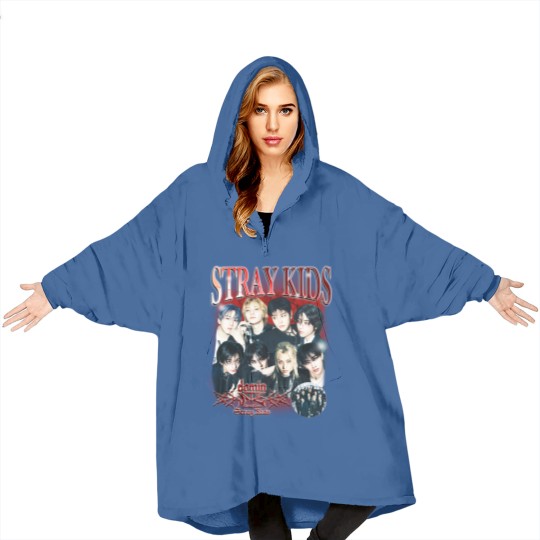 Discover Stray Kids dominATE World Tour US 2025 Graphic Blanket Hoodies, Stray Kids Hop Album Blanket Hoodies