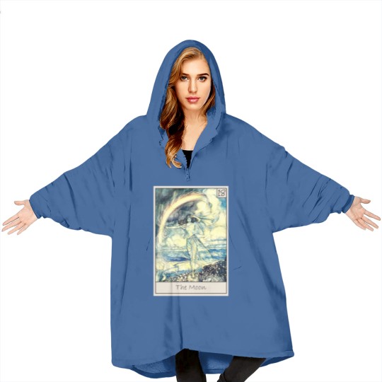 Discover Tarot - The Moon - Tarot - Blanket Hoodies