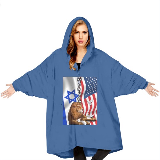 Discover American Israel Israeli Flag, Lion Of Judah American Israeli Flag Blanket Hoodies