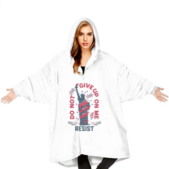 Discover 4th of July Blanket Hoodies, Anti Trump Blanket Hoodies, Democracy Matters Blanket Hoodies
