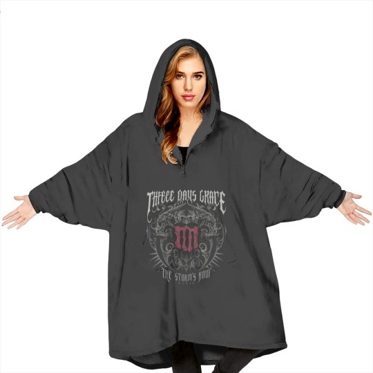Discover Three Days Grace Gothic Crest Blanket Hoodies