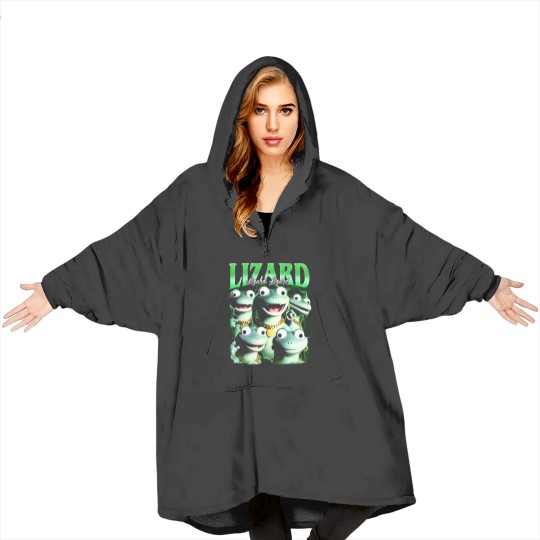 Discover lizard meme Blanket Hoodies