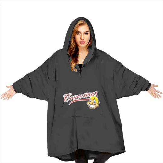 Discover cdfttCaucasians Blanket Hoodies