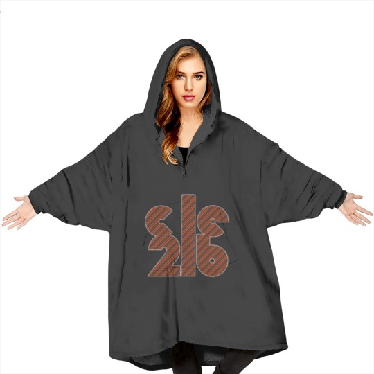 Discover Cleland - orange &amp_ brown Blanket Hoodies