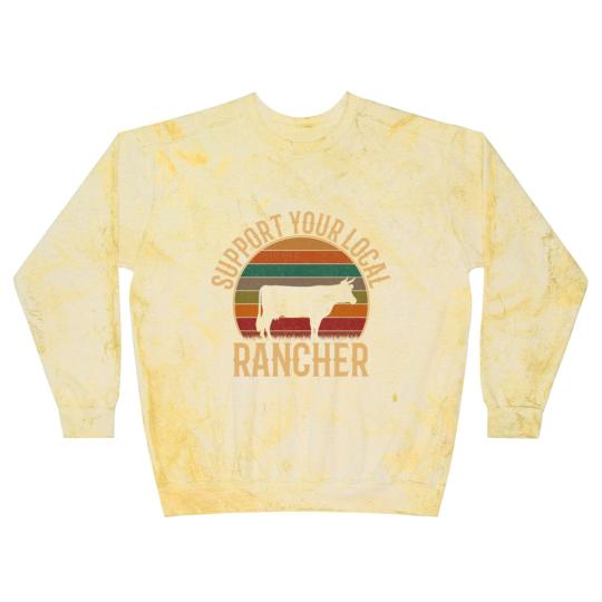 Discover support your local rancher, cattle rancher Blast Sweatshirts