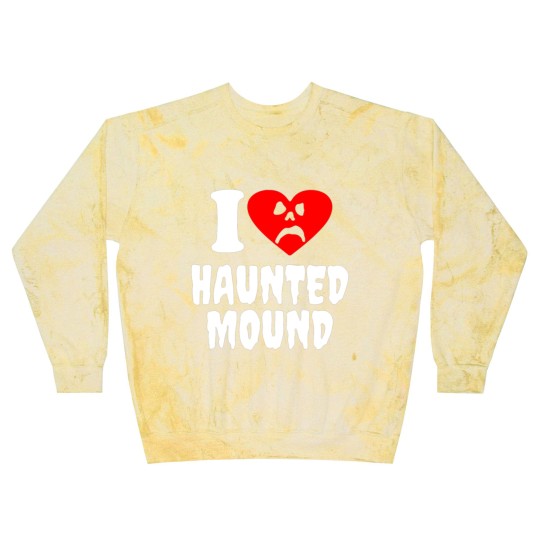 Discover I Love Haunted Mound Blast Sweatshirts