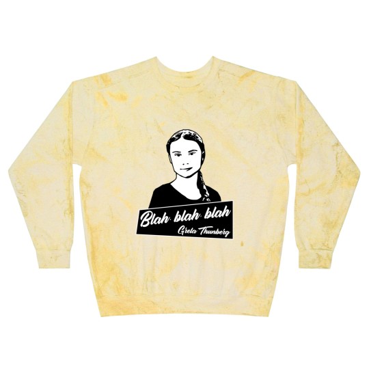 Discover Blah, blah, blah Greta Thunberg Blast Sweatshirts