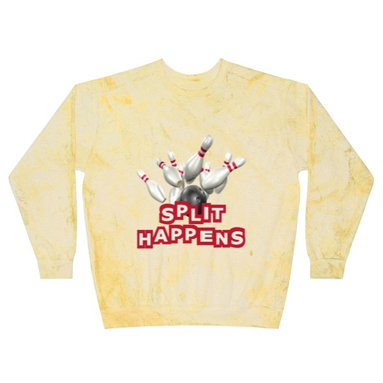 Discover Bowling Split Happens Blast Sweatshirts