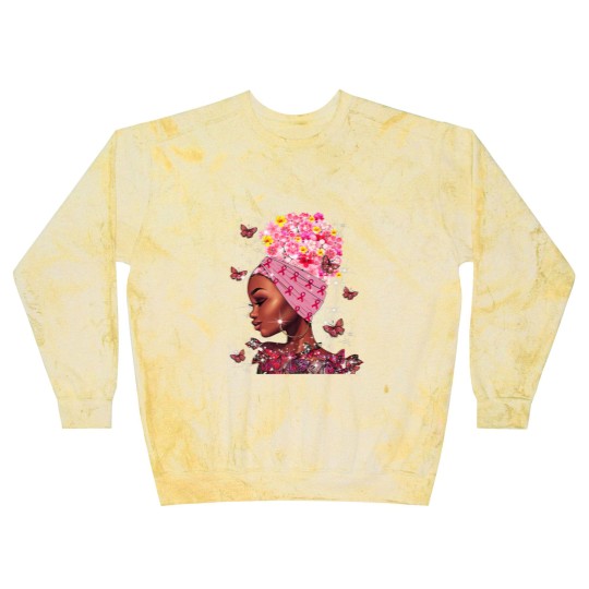 Discover In October We Wear Pink Black Woman Breast Cancer Awareness Blast Sweatshirts