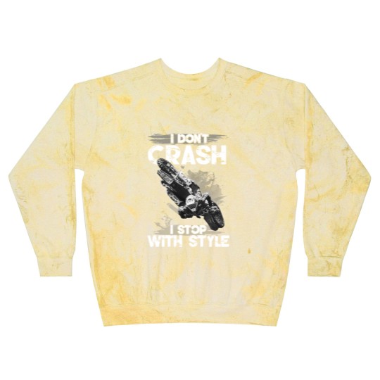 Discover I Don't Crash - I Stop With Style Blast Sweatshirts