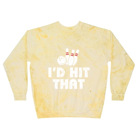 Discover Bowling Blast Sweatshirts - I'd Hit That - Vintage - Gift For Bowlers Blast Sweatshirts