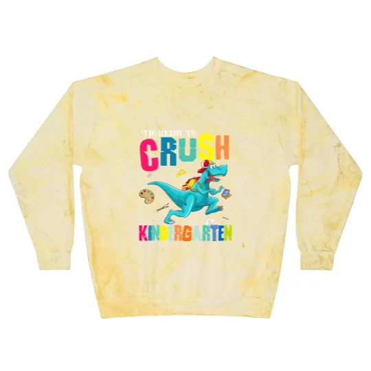 Discover I'm Ready To Crush Kindergarten Dinosaur Back To School Blast Sweatshirts