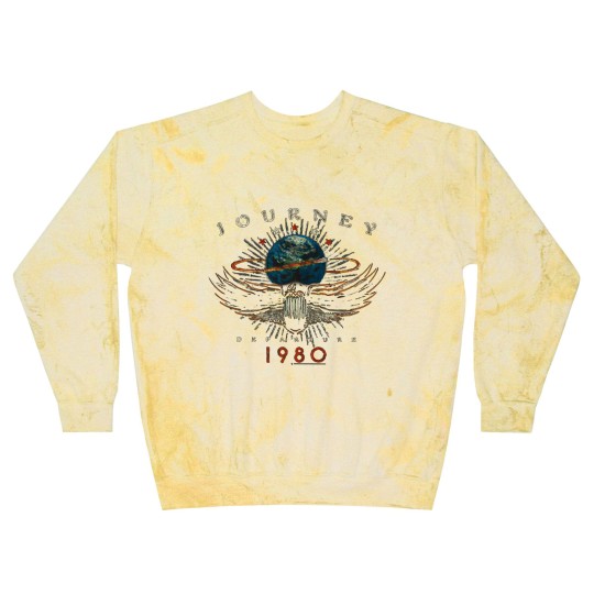Discover American Classics Journey 1980 Black Womens Distressed Blast Sweatshirts Blast Sweatshirts