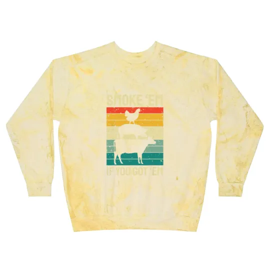 Discover Smoke Em If you Got Em BBQ - Funny Retro Smoking Blast Sweatshirts
