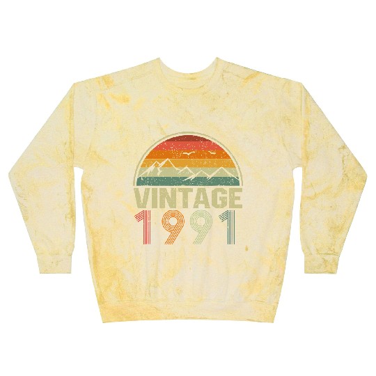 Discover Classic 30th Birthday Gift Idea Vintage 1991 Blast Sweatshirts