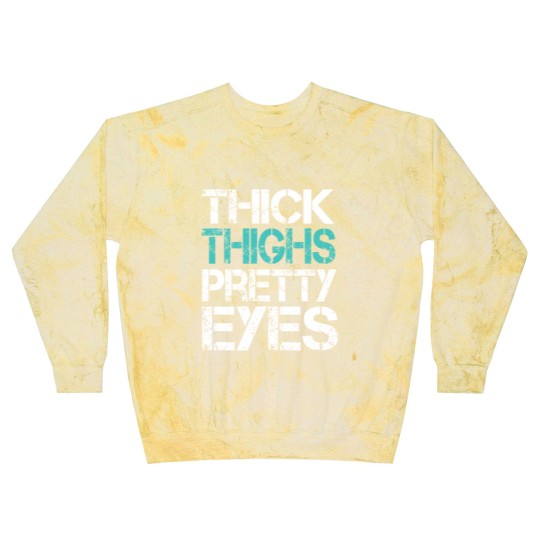 Discover Workout Blast Sweatshirts Thick Thighs Pretty Eyes Gym Blast Sweatshirts