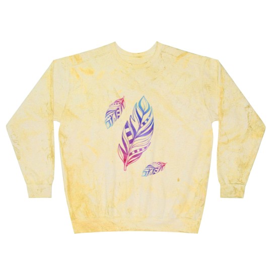 Discover Colorful Feathers Indian Heritage Native American Blast Sweatshirts