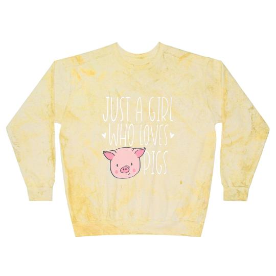 Discover Cute Just Girl Who Loves Pigs Funny Farm Animal Blast Sweatshirts
