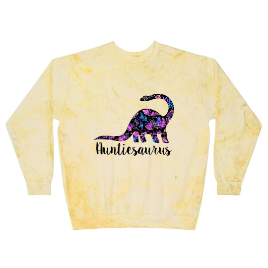 Discover Womens Auntiesaurus Blast Sweatshirts Funny Kids Gift for Aunt Cute Graphic Dinosaur Top
