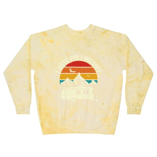 Discover Retro Vintage Mountains I Hate Pulling Out Funny Camping Blast Sweatshirts