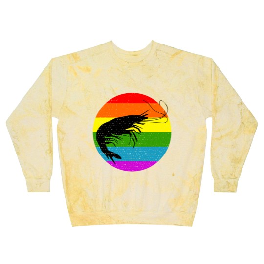 Discover Rainbow Shrimp Blast Sweatshirts
