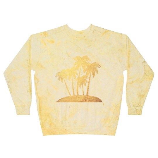 Discover Palm Gold Beach Vacation Island Luxury Summer Sun Blast Sweatshirts