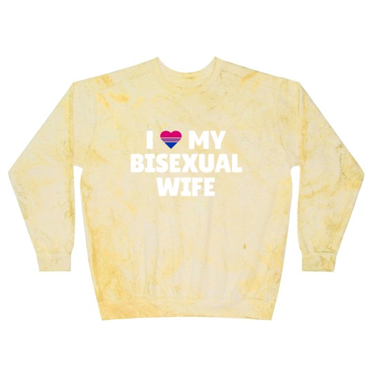 Discover Bisexual Pride - I Love My Bisexual Wife Blast Sweatshirts