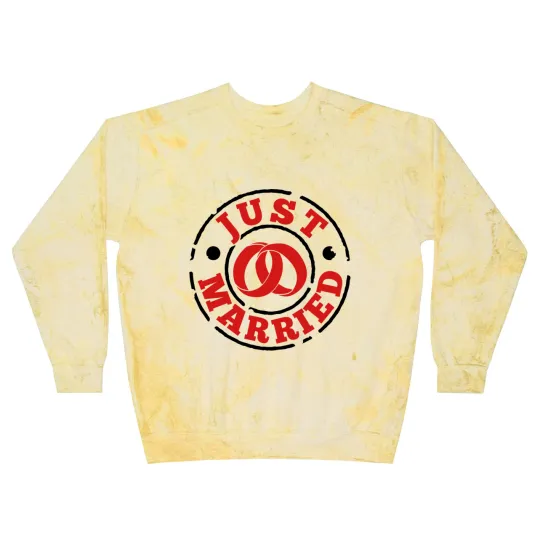 Discover Just Married Blast Sweatshirts