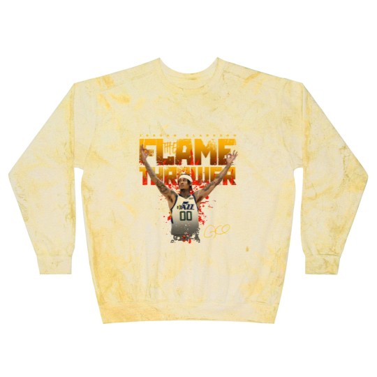 Discover Jordan Clarkson Flamethrower - Jordan Clarkson Utah Jazz - Blast Sweatshirts