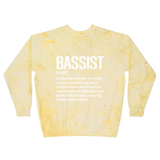 Discover Funny Bass Player Bassist Definition Blast Sweatshirts