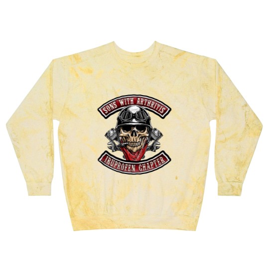 Discover Sons With Arthritis Ibuprofen Chapter Funny Biker Skull Blast Sweatshirts