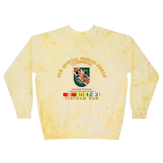 Discover Army 5th Special Forces Group w Flash VN SVC Blast Sweatshirts