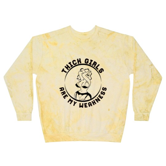 Discover Thick Girls Are My Weakness Funny Slogan Blast Sweatshirts