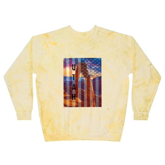 Discover Utah American Flag Blast Sweatshirts
