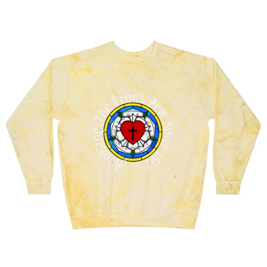 Discover Funny Martin Luther Rose 1517 For Lutheran Confirm Blast Sweatshirts