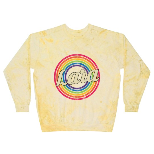 Discover Lara - Retro Rainbow Faded-Style - Lara - Blast Sweatshirts