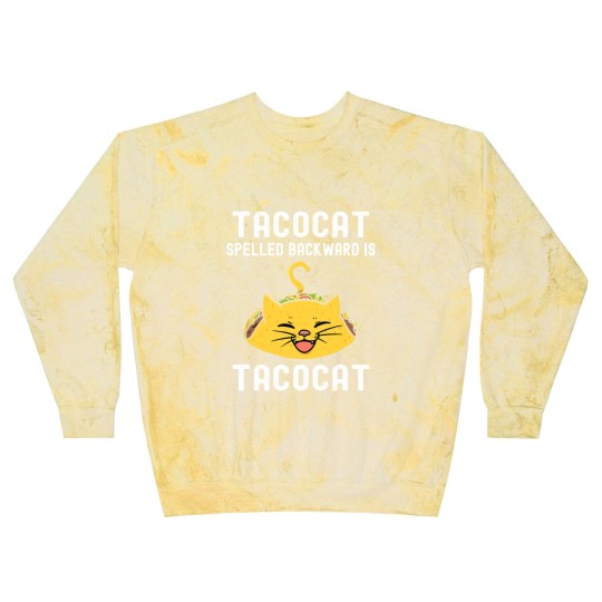 Discover Tacocat Spelled Backward Is Tacocat Lover Cat & Taco Blast Sweatshirts