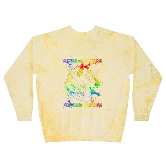 Discover Rainbow Wolf Blast Sweatshirts Gay Wolfs Rainbow Wolfs skin Gay Pride LGBT