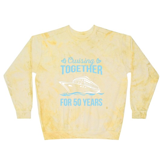 Discover Wedding Anniversary Cruising Together For 50 Years Blast Sweatshirts