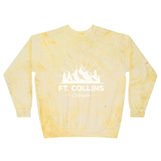 Discover Ft Fort Collins Colorado CO Blast Sweatshirts Vintage Hiking Retro Blast Sweatshirts