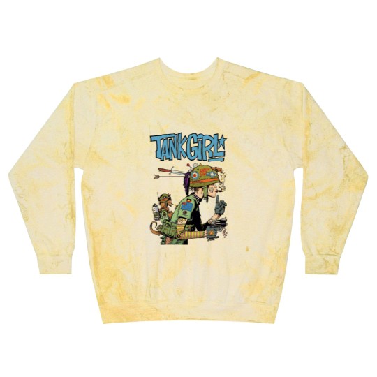 Discover Tank Girl Feminist Charlie Don't Surf Meme Blast Sweatshirts Funny Vintage Style  Blast Sweatshirts