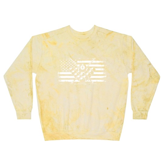 Discover Billiards Pool American Flag Blast Sweatshirts