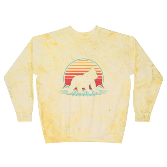 Discover Gorilla Silhouette Blast Sweatshirts Silverback Retro Vintage 80s Style