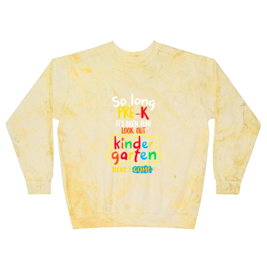 Discover Kindergarten Graduation Blast Sweatshirts So Long Pre-K Kindergarten Here I Come Graduation Kids
